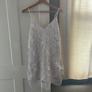 White lace dress